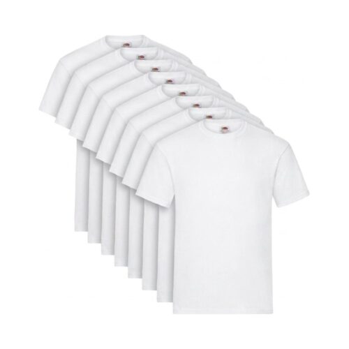 10er-Pack – Fruit of the Loom Heavy Cotton T-Shirt Weiß