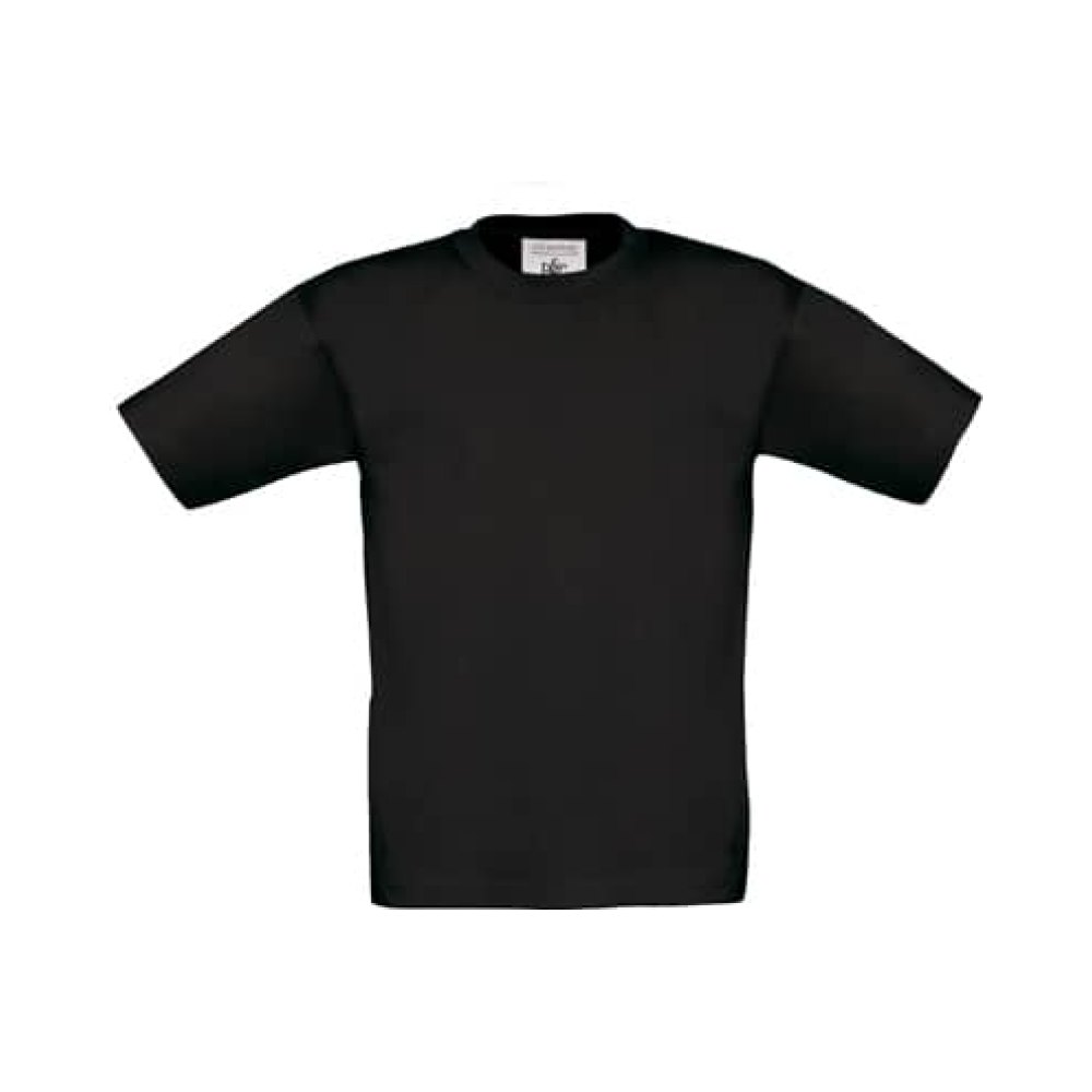 BCTK300_Black B&C T-Shirt Exact 150 Kids | Baumwoll-Kinder-T-Shirt für Vereine & Veranstaltungen
