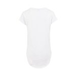Build Your Brand Damen Long Slub Tee | Damen Baumwoll T-Shirt mit längerem Schnitt