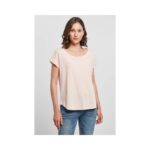 Build Your Brand Damen Long Slub Tee | Damen Baumwoll T-Shirt mit längerem Schnitt