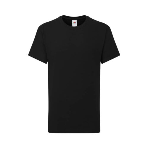 Fruit of the Loom Premium Baumwoll T Shirt Kinder – Black