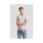 Fruit of the Loom Iconic 150 V Neck T Shirt Herren – Heather Grey