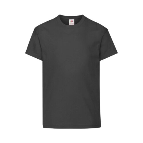 Fruit of the Loom Kinder Baumwoll T Shirt Original T – Black