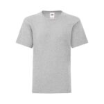 Fruit of the Loom Leichtes T Shirt Kinder Iconic T – Heather Grey