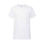 Fruit of the Loom Valueweight V Ausschnitt T Shirt Herren – White