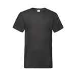 Fruit of the Loom Valueweight V Ausschnitt T Shirt Herren – Black