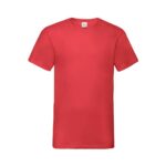 Fruit of the Loom Valueweight V Ausschnitt T Shirt Herren – Red