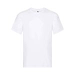Fruit of the Loom Original Baumwoll T Shirt Herren – White