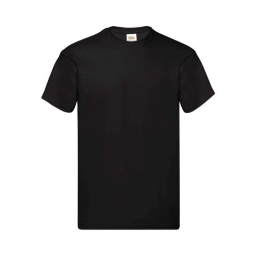 Fruit of the Loom Original Baumwoll T Shirt Herren – Black