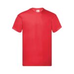 Fruit of the Loom Original Baumwoll T Shirt Herren – Red