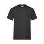 Fruit of the Loom Heavy Cotton T Herren T-Shirt | Klassisches Baumwollshirt für den Alltag – Black