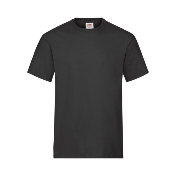 Fruit of the Loom Heavy Cotton T Herren T-Shirt | Klassisches Baumwollshirt für den Alltag – Black