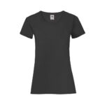 Fruit of the Loom Leichtes T Shirt Damen Valueweight T – Black