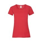 Fruit of the Loom Leichtes T Shirt Damen Valueweight T – Red