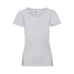 Fruit of the Loom Leichtes T Shirt Damen Valueweight T – Heather Grey
