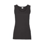 Fruit of the Loom Valueweight Weste Damen Tank Top – Black
