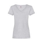 Fruit of the Loom Tailliertes V Ausschnitt T Shirt Damen – Heather Grey