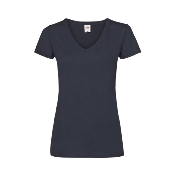 Fruit of the Loom Tailliertes V Ausschnitt T Shirt Damen – Deep Navy
