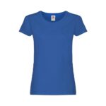 Fruit of the Loom Klassisches Baumwoll T Shirt Damen Original T – Royal Blue