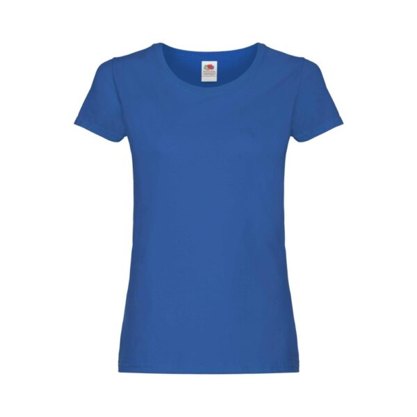 Fruit of the Loom Klassisches Baumwoll T Shirt Damen Original T – Royal Blue