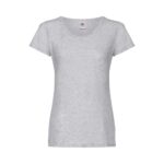 Fruit of the Loom Klassisches Baumwoll T Shirt Damen Original T – Heather Grey