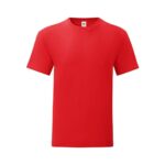 Fruit of the Loom Klassisches T-Shirt: Iconic T für Herren – Red