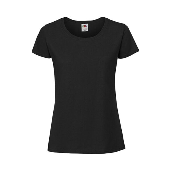 Fruit of the Loom Premium T Shirt Damen Iconic 195 T – Black