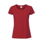 Fruit of the Loom Premium T Shirt Damen Iconic 195 T – Red