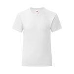 Fruit of the Loom Mädchen Iconic T Shirt – White