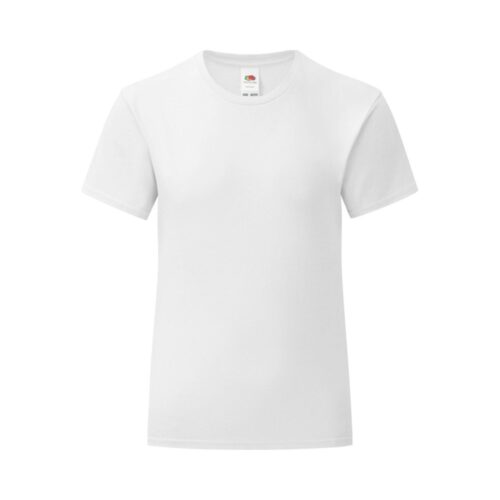 Fruit of the Loom Mädchen Iconic T Shirt – White