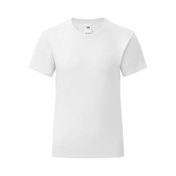 Fruit of the Loom Mädchen Iconic T Shirt – White