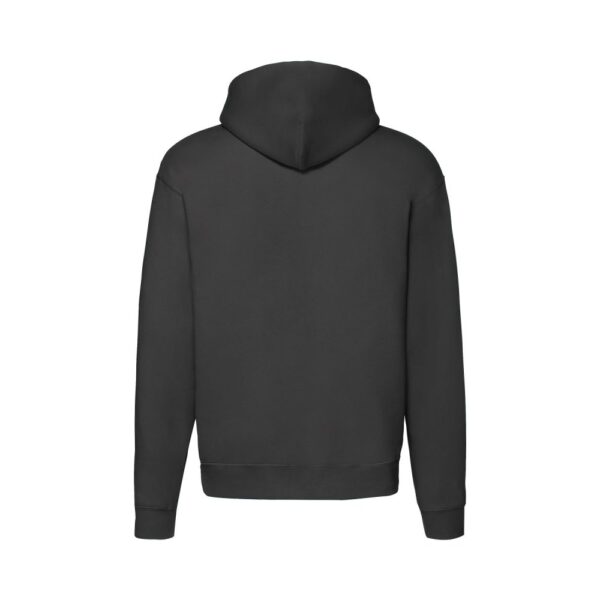 Fruit of the Loom F401 Zip-Hoodie Herren Schwarz Rückansicht