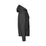 Fruit of the Loom F401 Zip-Hoodie Herren Schwarz Seitenansicht rechts