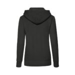 Fruit of the Loom Hoodie F409 Damen Schwarz Rückansicht