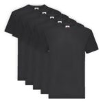 5er-Pack Fruit of the Loom Super Premium T T-Shirt Black