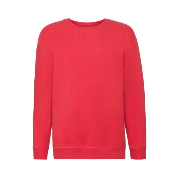 Fruit of the Loom F324K Sweatshirt Kinder Rot Vorderansicht