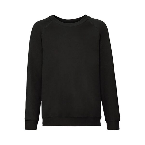 Fruit of the Loom F304NK Sweatshirt Kids Vorderansicht Schwarz