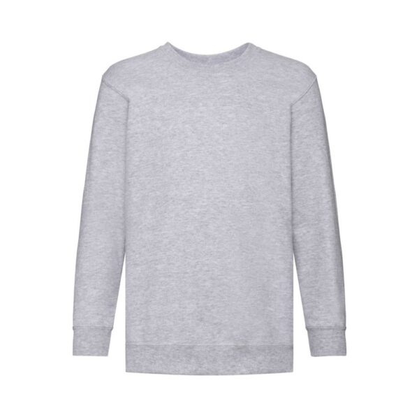 Fruit of the Loom F324NK Sweatshirt Kinder Heather Grey Vorderansicht