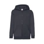 Fruit of the Loom F401NK Zip-Hoodie Kinder Deep Navy Vorderansicht