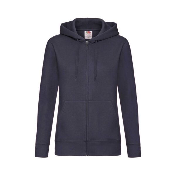 Fruit of the Loom F440N Zip-Hoodie Damen Frontansicht Deep Navy