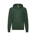 Fruit of the Loom F430 Hoodie Vorderansicht Flaschengrün