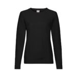 Fruit of the Loom F315 Sweatshirt Damen Vorderansicht Schwarz