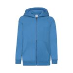 Fruit of the Loom Zip-Hoodie F401NK Kinder Deep Navy seitliche Ansicht