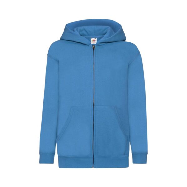 Fruit of the Loom Zip-Hoodie F401NK Kinder Deep Navy seitliche Ansicht