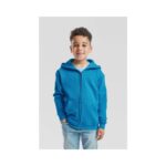 Fruit of the Loom Zip-Hoodie F401NK Kinder Deep Navy Detailansicht