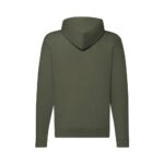 Fruit of the Loom Classic Hooded Sweat Jacket Heather Grey Kapuzenansicht