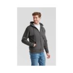 Fruit of the Loom Classic Hooded Sweat Jacket Heather Grey Detailansicht