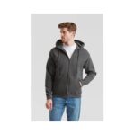 Fruit of the Loom Classic Hooded Sweat Jacket Heather Grey seitliche Ansicht