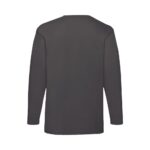 Fruit of the Loom F240 T-Shirt Herren Langarm Schwarz Rückansicht