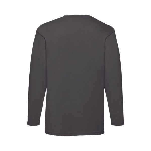 Fruit of the Loom F240 T-Shirt Herren Langarm Schwarz Rückansicht